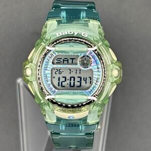 Casio Baby-G BG169R Turquoise Clear Digital Shock Resistant 200M Women’s Watch